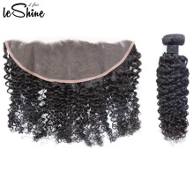 Perfect Grade Wholesale 100% Brazilian Real Cuticle Aligned Hair Bundles With Silk Base Closure